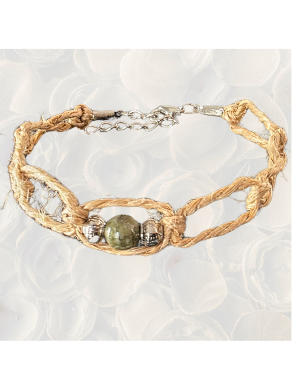 Green Aventurine Luck Anklet / bracelet | Abundance Crystal Spiritual Jewelry